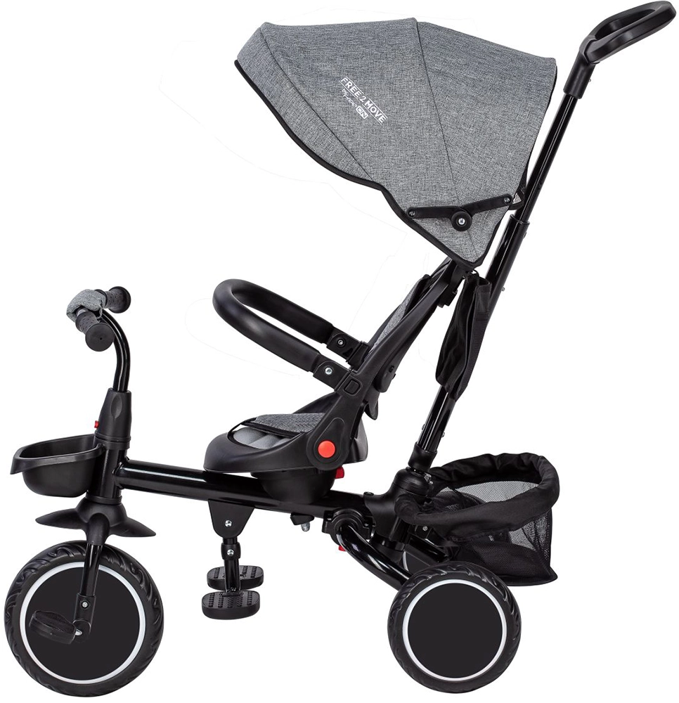 Трехколесный велосипед FreeON Free2Move Elipso black grey