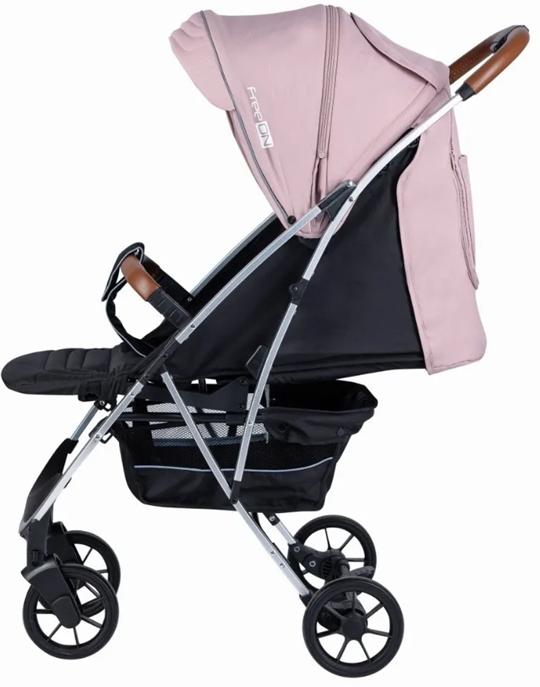 Прогулянкова коляска FreeON LUX Premium Dusty Pink-Black