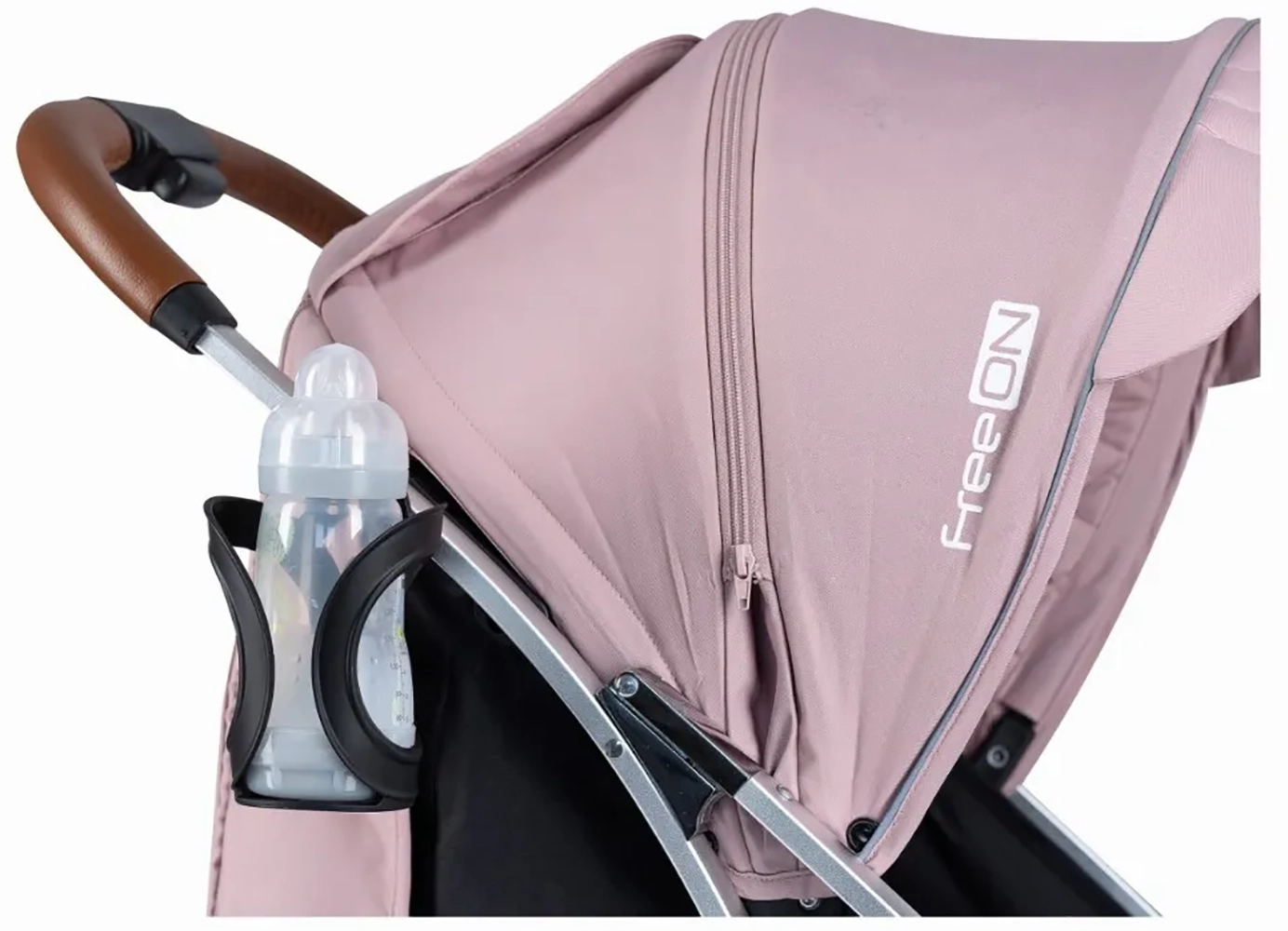 Прогулянкова коляска FreeON LUX Premium Dusty Pink-Black