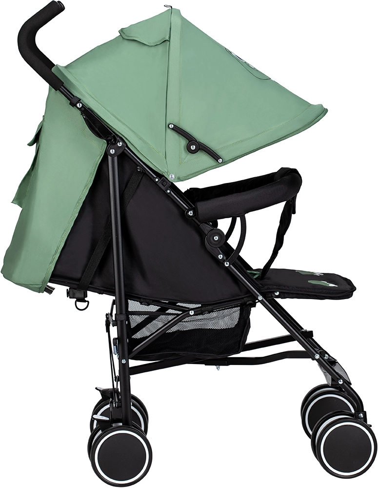 Прогулочная коляска FreeON Simple Black- Dark Green