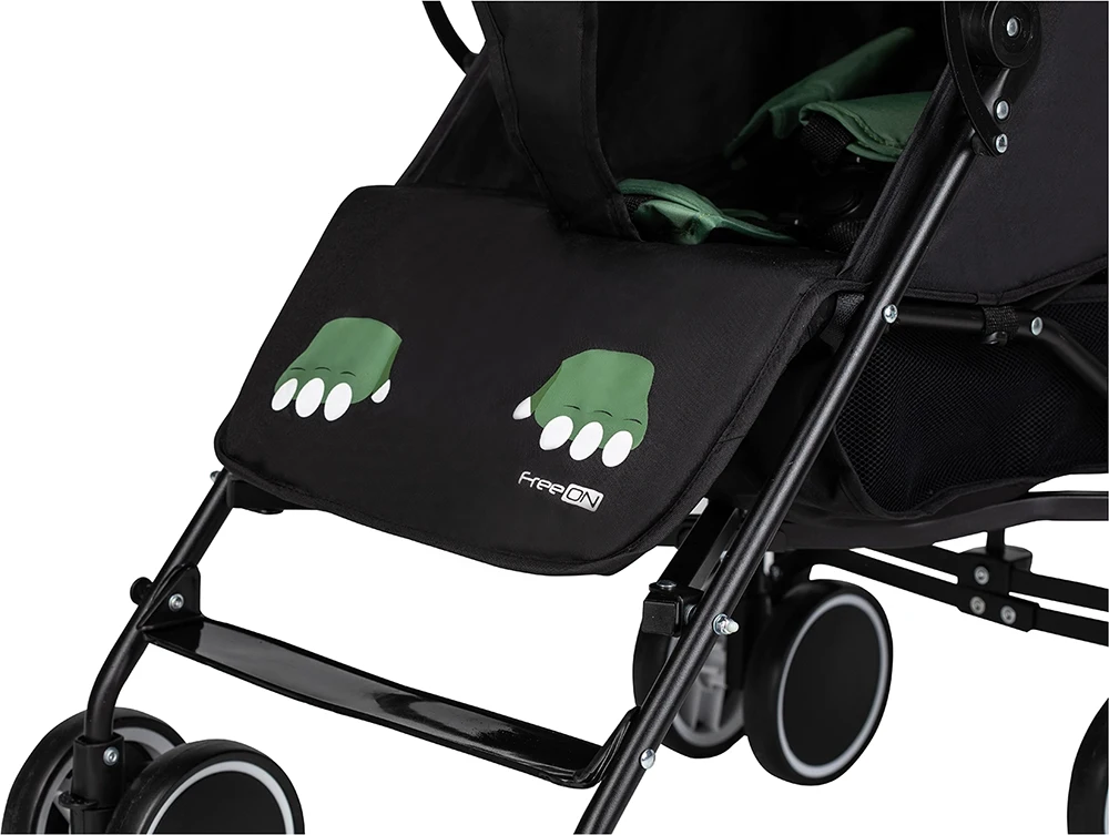 Прогулочная коляска FreeON Simple Black- Dark Green