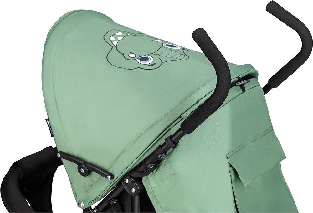 Прогулочная коляска FreeON Simple Black- Dark Green