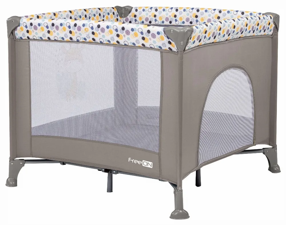 Манеж FreeON Square Giraffe, grey