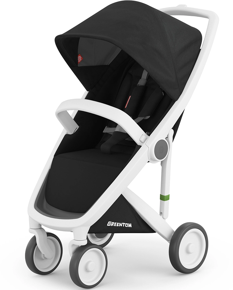Прогулочная коляска Greentom Classic Black-White