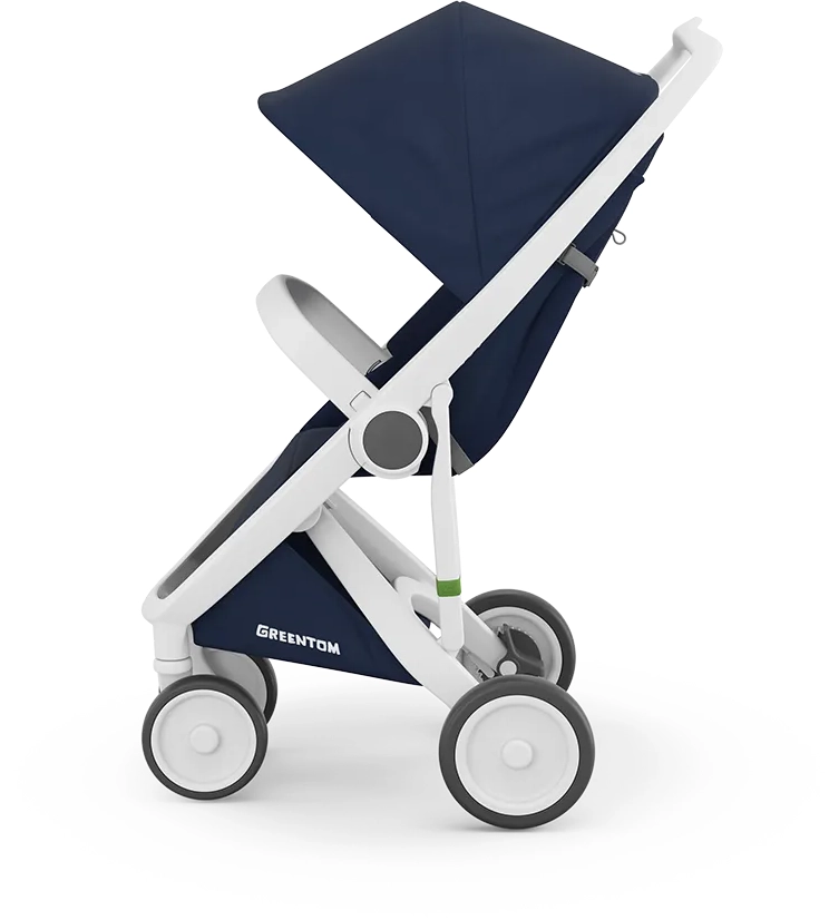 Прогулянкова коляска Greentom Classic Blue-White