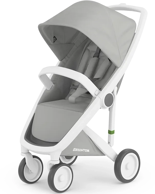 Прогулочная коляска Greentom Classic Grey-White