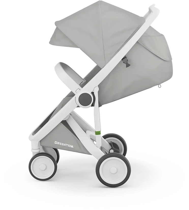 Прогулянкова коляска Greentom Classic Grey-White