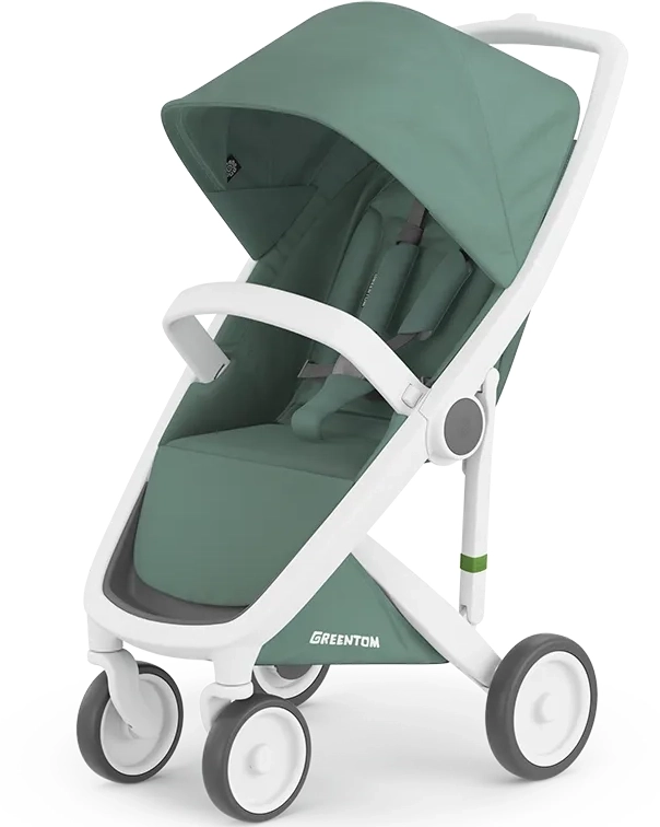 Прогулочная коляска Greentom Classic Sage-White