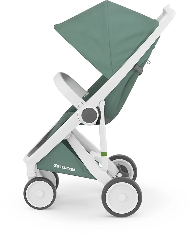 Прогулянкова коляска Greentom Classic Sage-White