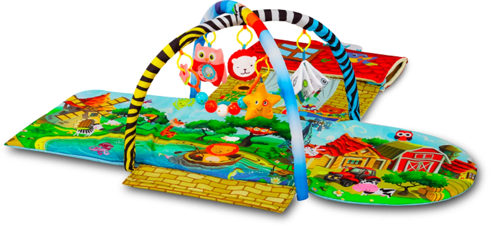 Ігровий килимок 2 в 1 Lionelo Agnes Plus Village