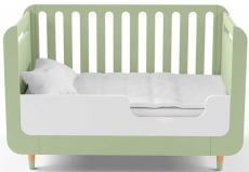 Ліжечко-трансформер IndigoWood Bubble Kit 124,5x63,5cm green (з додатковим бортиком)