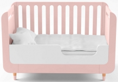 Ліжечко-трансформер IndigoWood Bubble Kit 124,5x63,5cm pink (з додатковим бортиком)