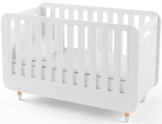 Кроватка-трансформер IndigoWood Bubble Kit 124,5x63,5cm white (с дополнительным бортиком)