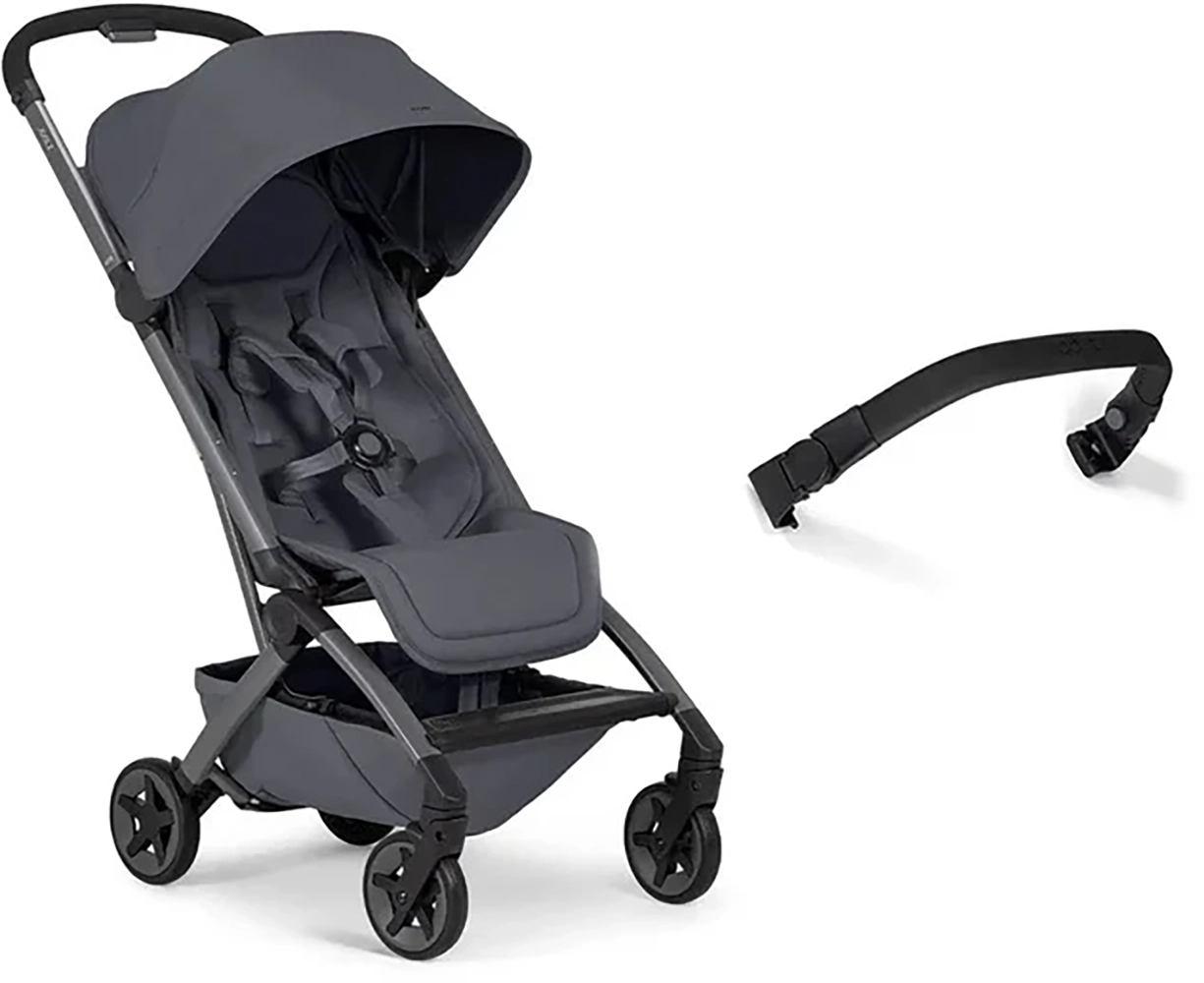 Прогулочная коляска Joolz Aer2 Stone grey с бампером и подстаканником