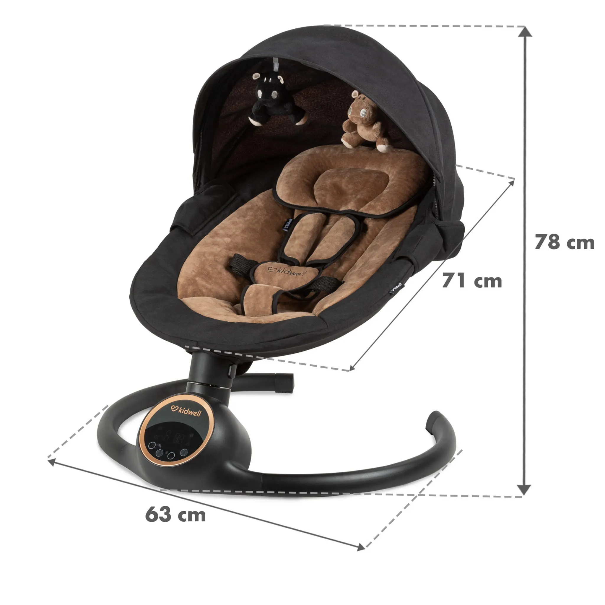 Электрическая качалка Kidwell REVE Black/Gold