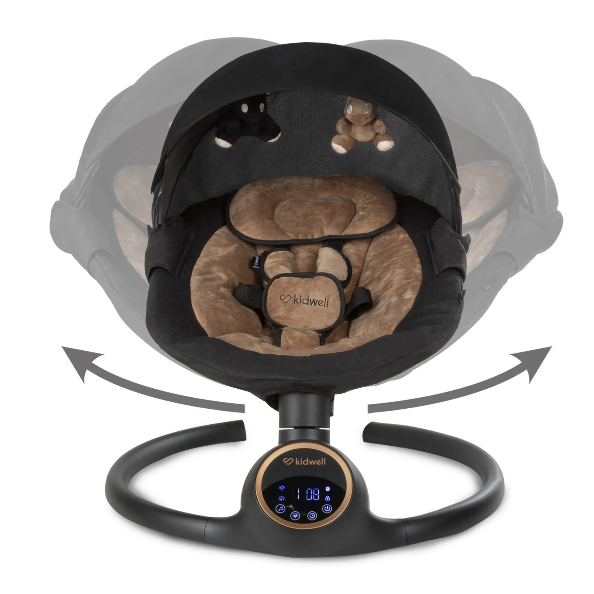 Электрическая качалка Kidwell REVE Black/Gold