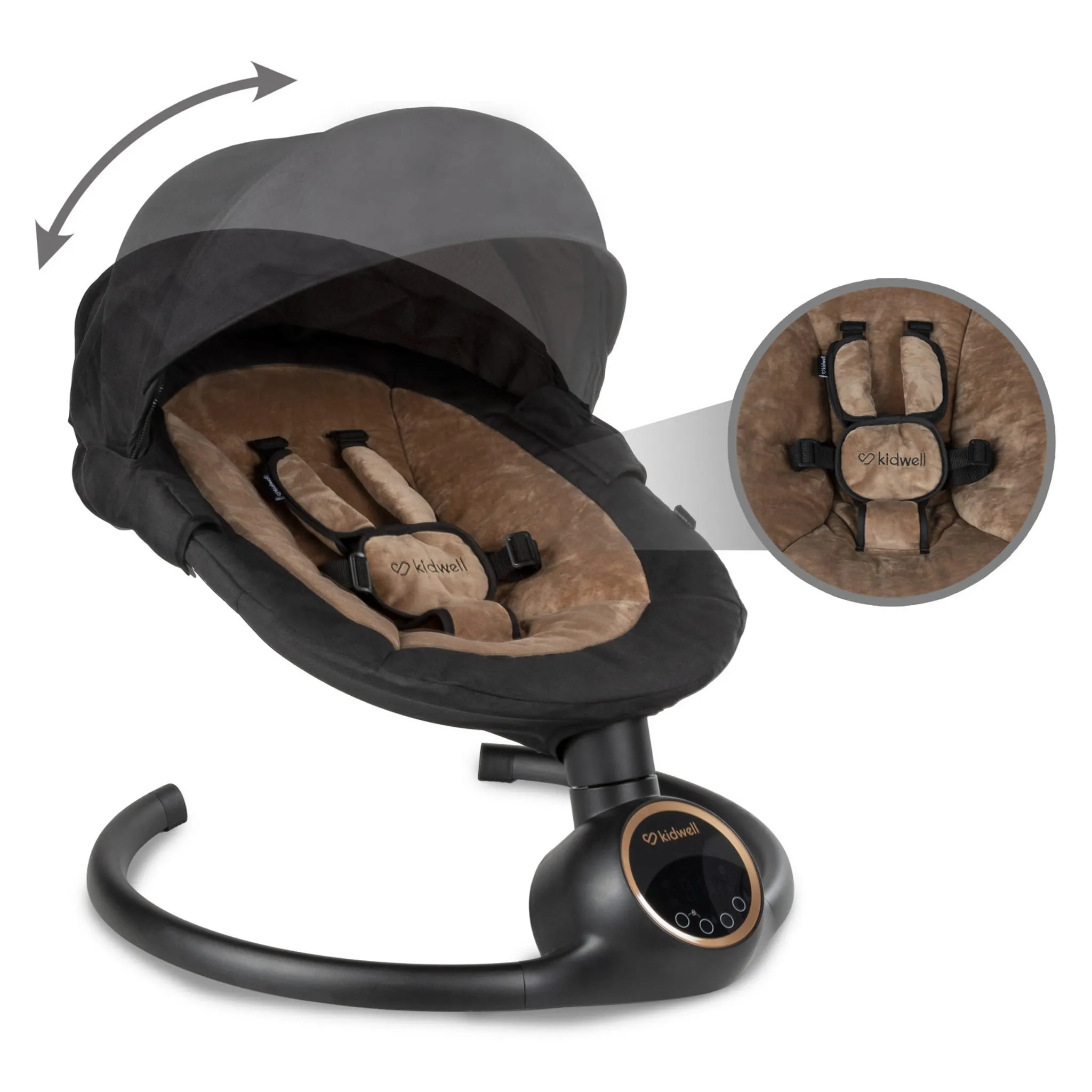 Электрическая качалка Kidwell REVE Black/Gold
