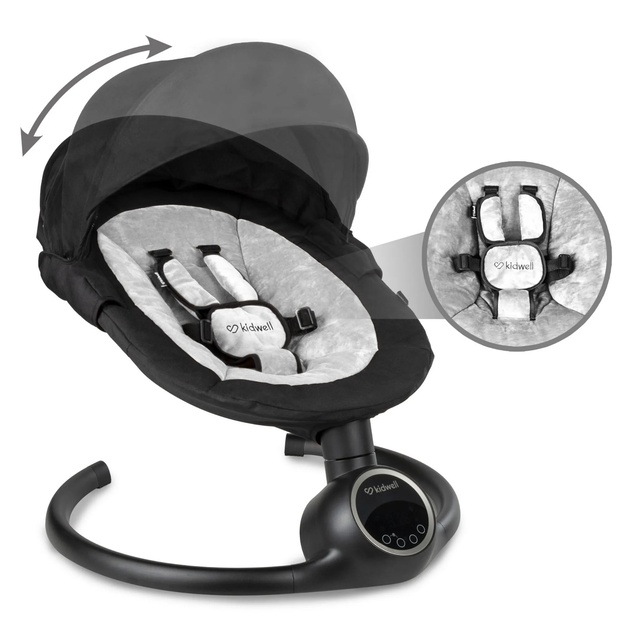 Электрическая качалка Kidwell REVE Black/Silver