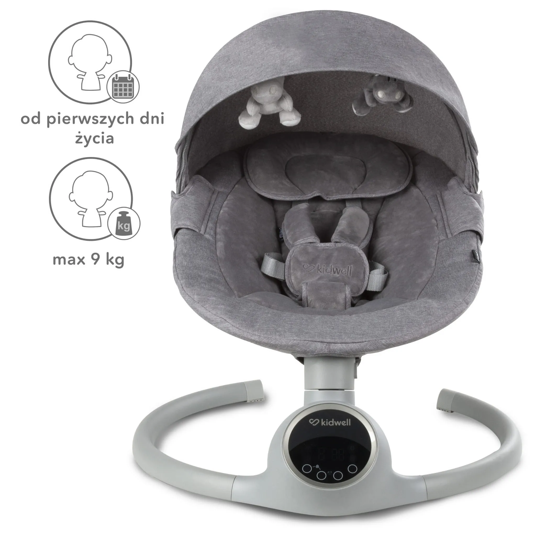Электрическая качалка Kidwell REVE Grey/Silver
