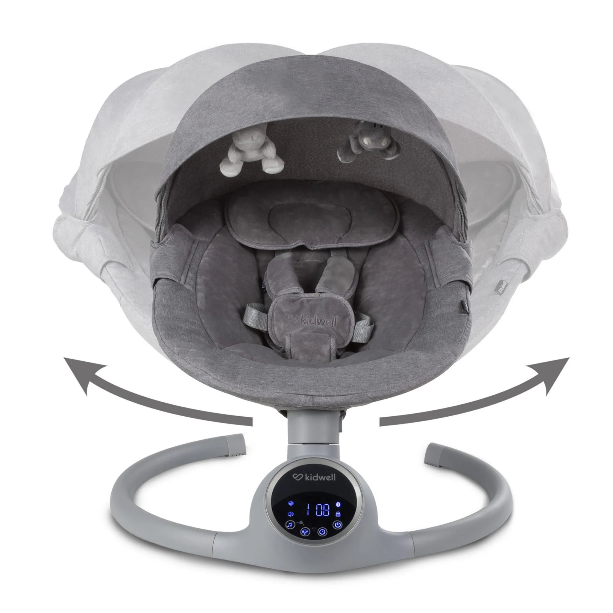 Электрическая качалка Kidwell REVE Grey/Silver
