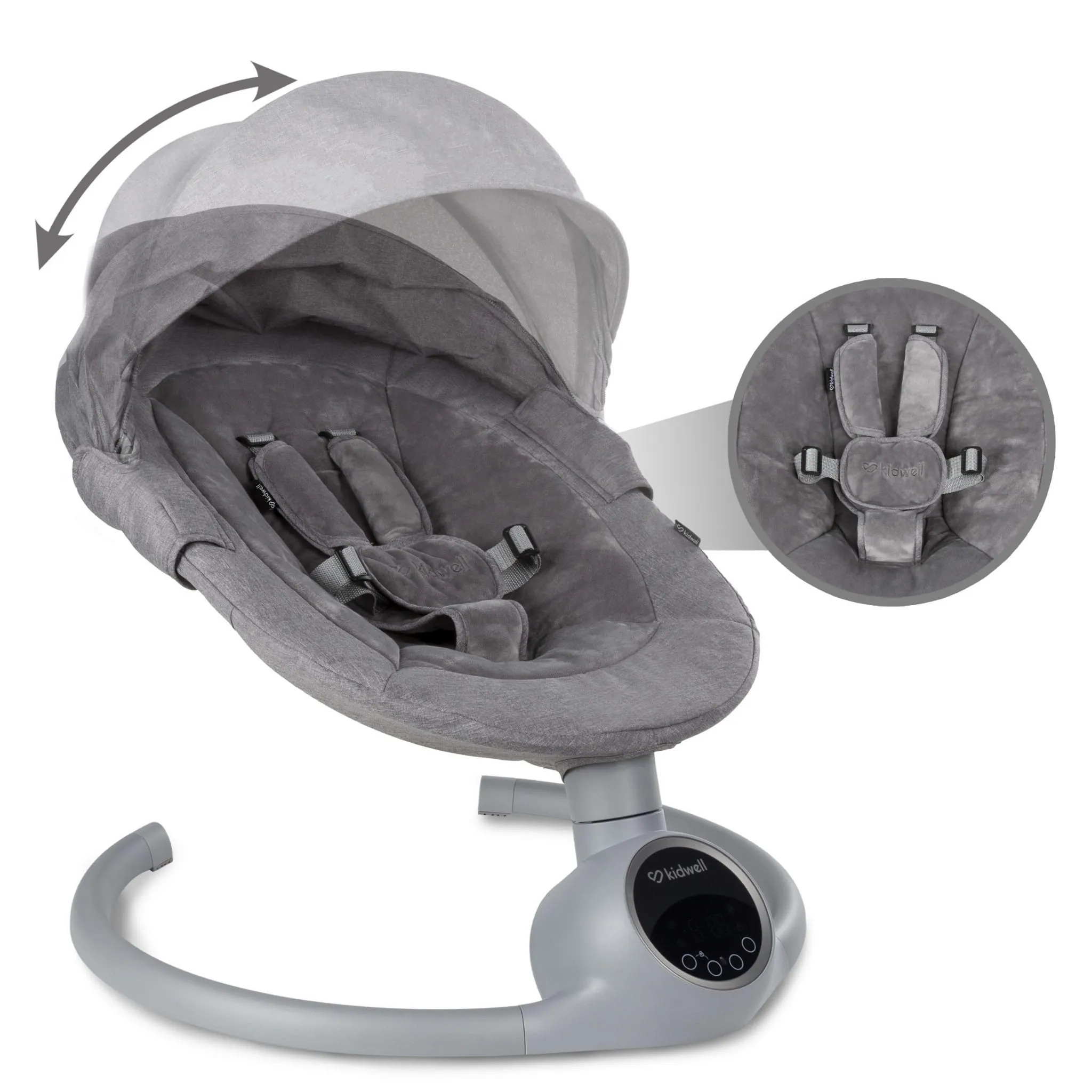Электрическая качалка Kidwell REVE Grey/Silver