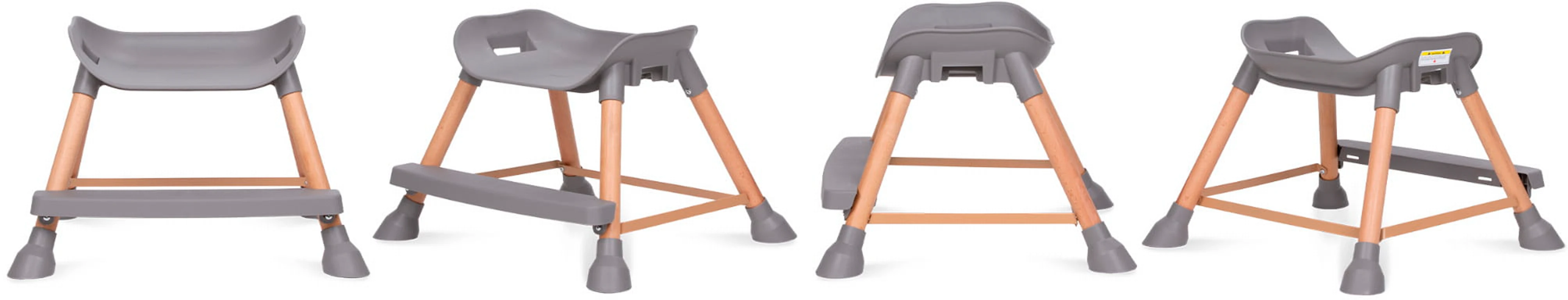 Стульчик для кормления Kidwell Eatan WOOD Gray