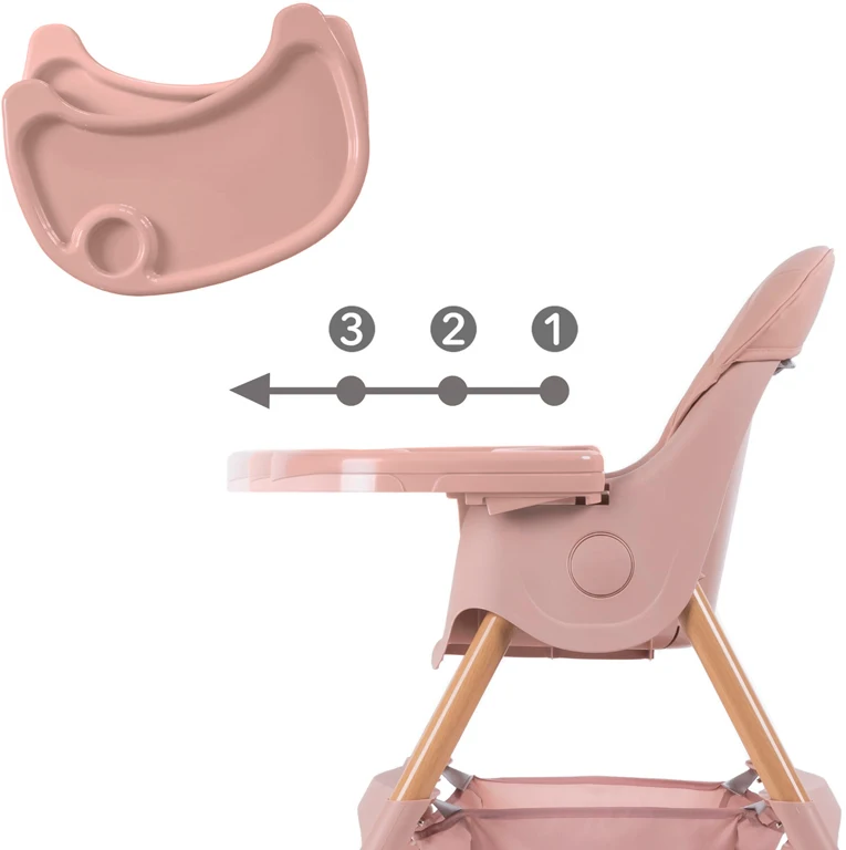 Стульчик для кормления 2 в 1 Kidwell KARIMI Pink