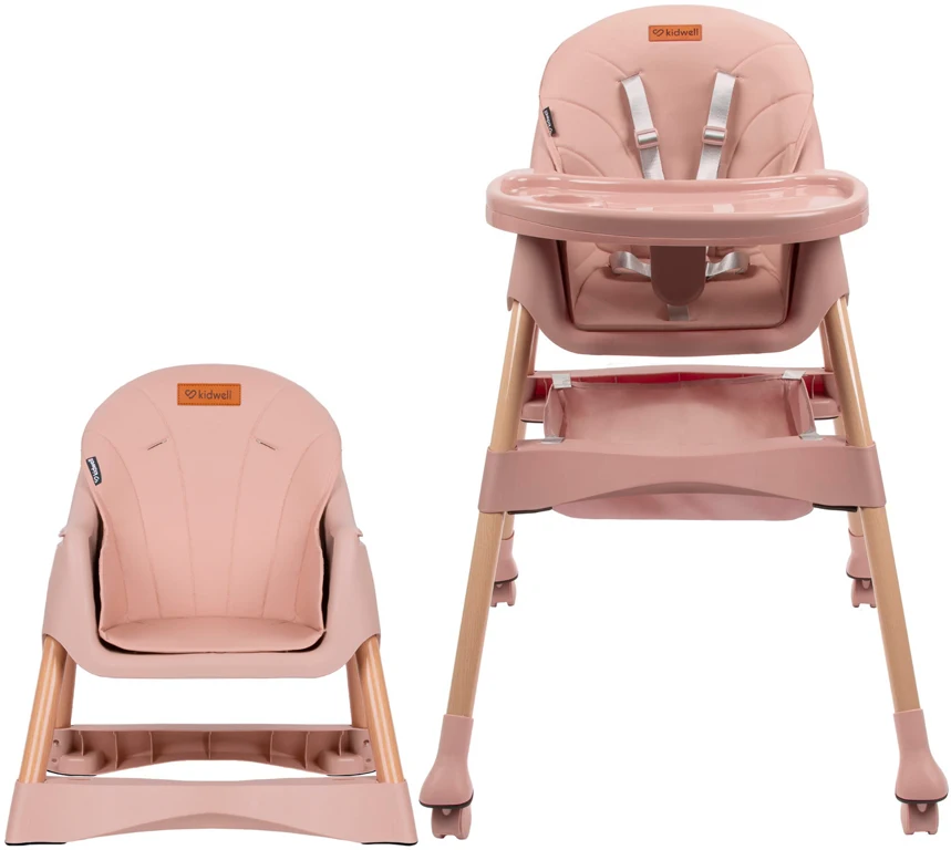 Стульчик для кормления 2 в 1 Kidwell KARIMI Pink