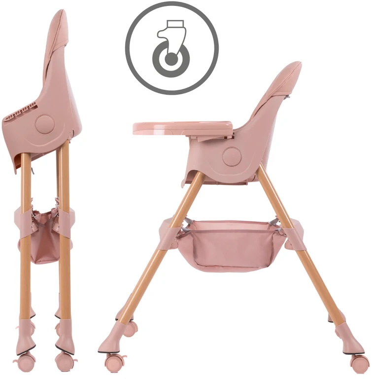 Стульчик для кормления 2 в 1 Kidwell KARIMI Pink