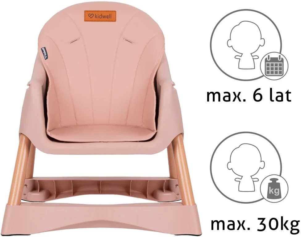 Стульчик для кормления 2 в 1 Kidwell KARIMI Pink