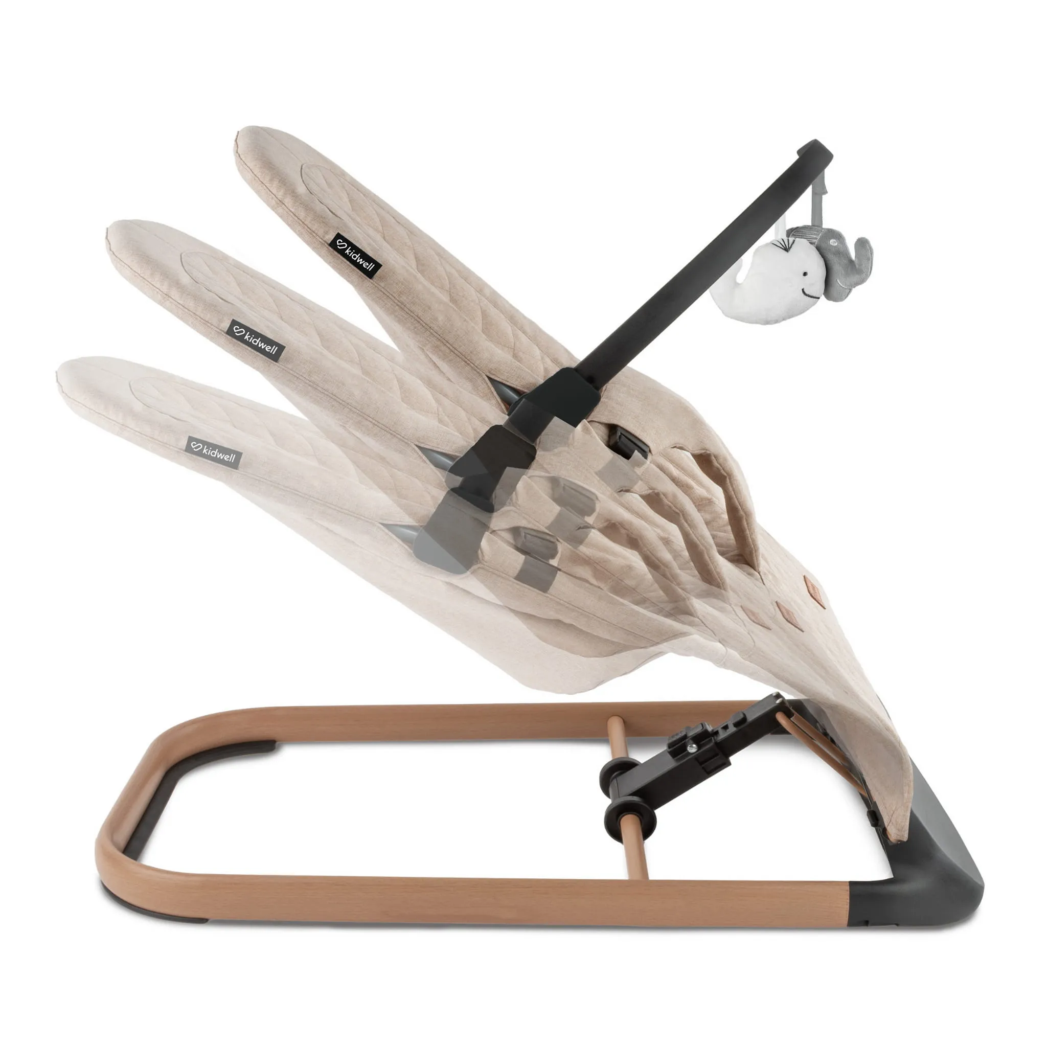 Шезлонг Kidwell Laro Beige/Wooden