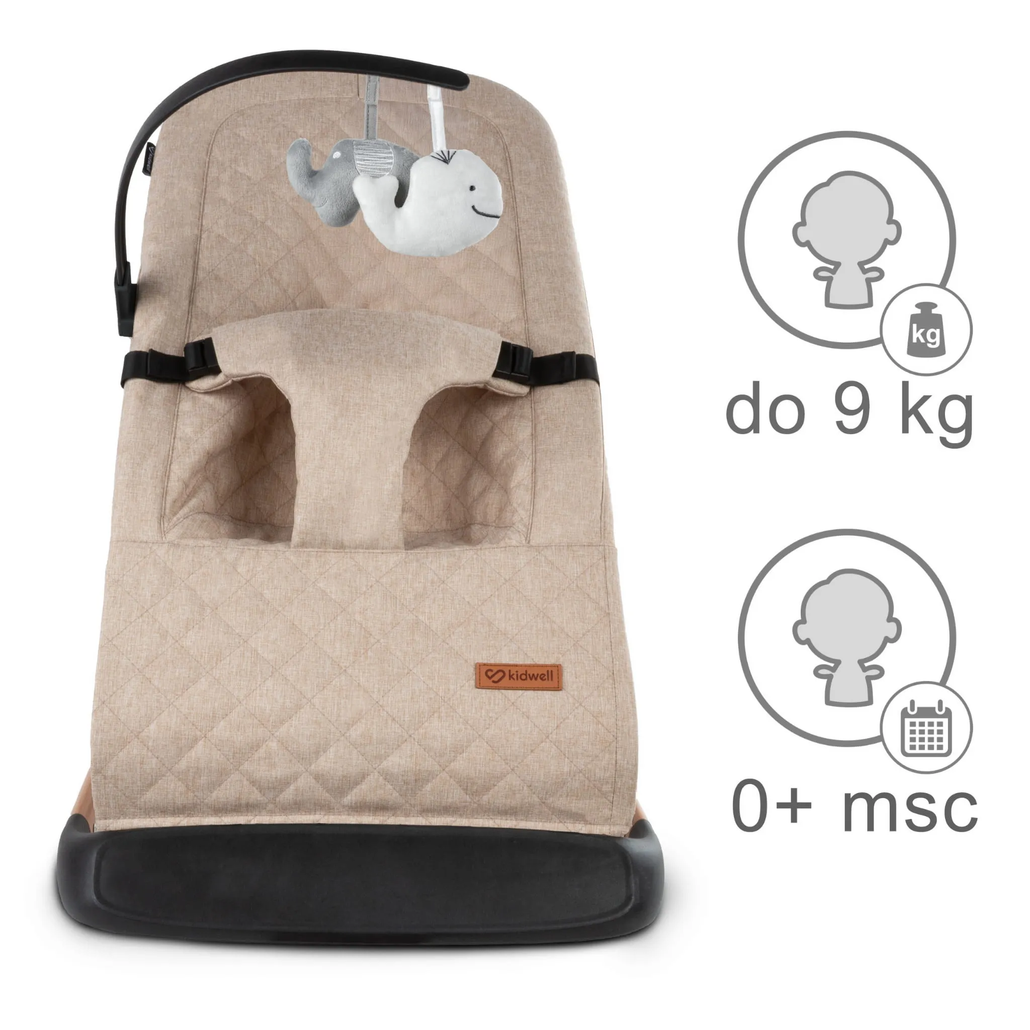Шезлонг Kidwell Laro Beige/Wooden