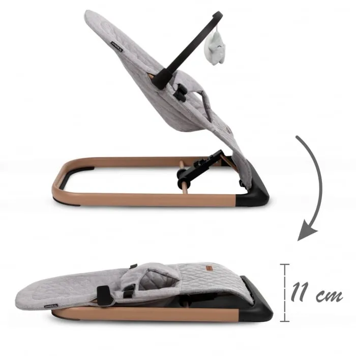 Шезлонг Kidwell Laro Full grey/wooden