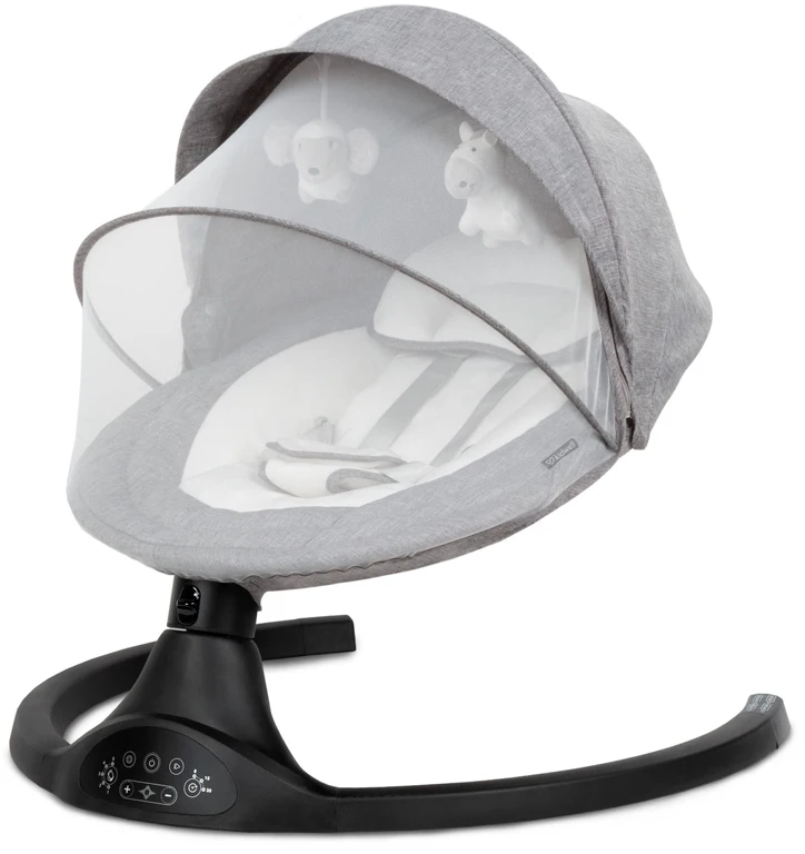 Шезлонг - качели Kidwell Luxi Dark Melange / Black