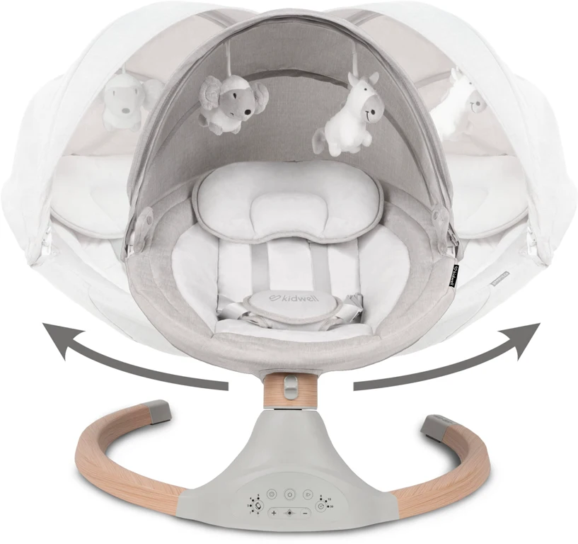 Шезлонг - качели Kidwell Luxi Light Melange/Wooden