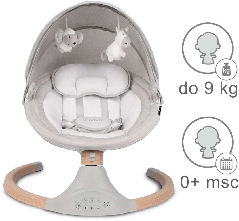 Шезлонг - качели Kidwell Luxi Light Melange/Wooden