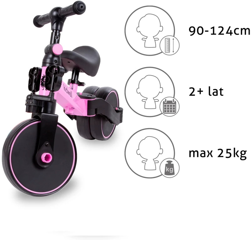 Велосипед 3 в 1 Kidwell PICO Pink