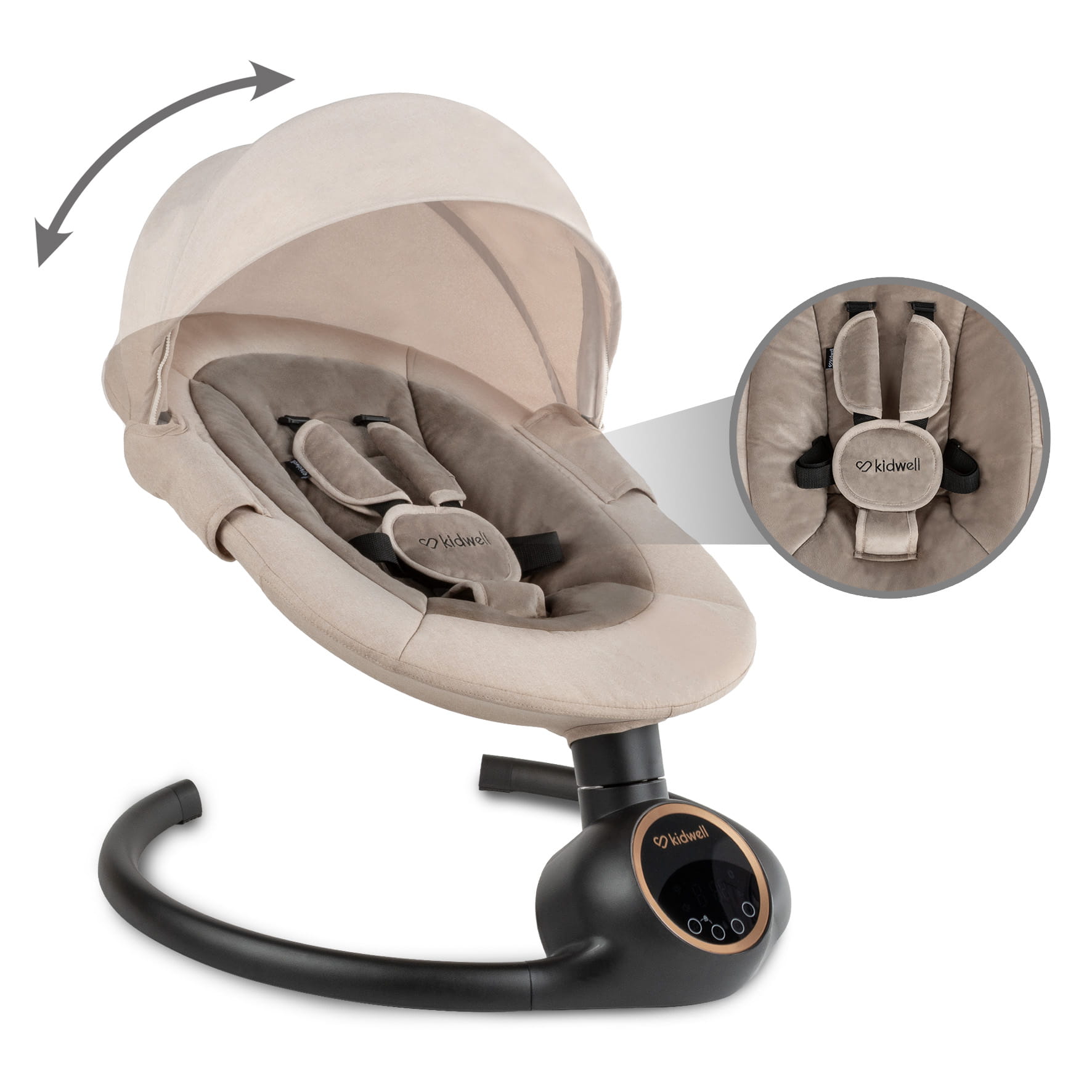 Электрическая качалка Kidwell REVE Beige/Gold