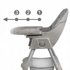 Стульчик для кормления Kidwell TINTO gray