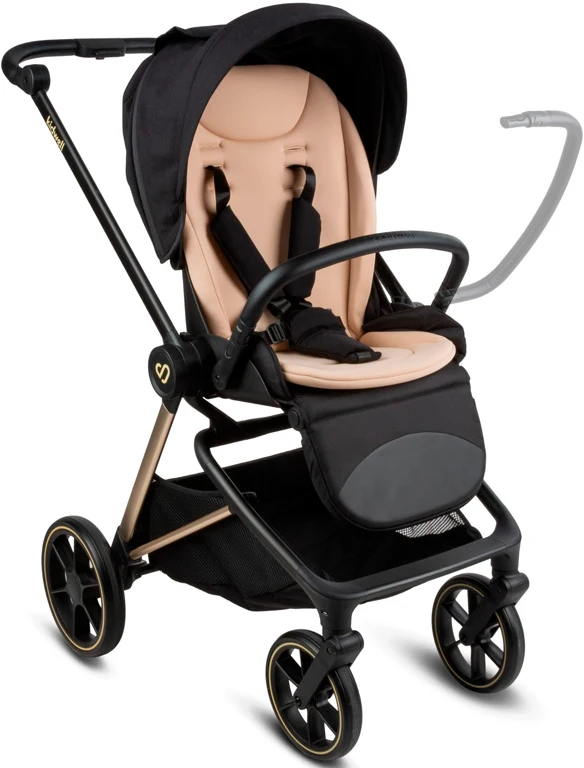 Детская коляска 2 в 1 Kidwell Velmont black/gold