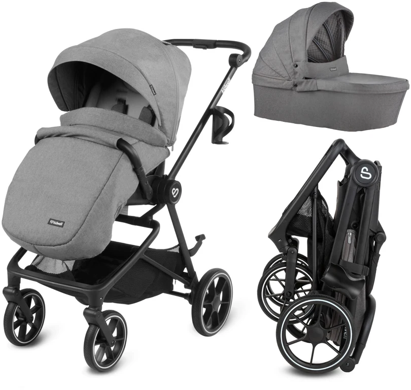 Детская коляска 2 в 1 Kidwell Velmont Gray