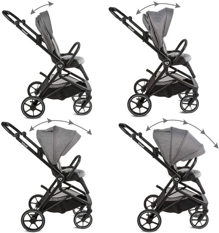Детская коляска 2 в 1 Kidwell Velmont Gray