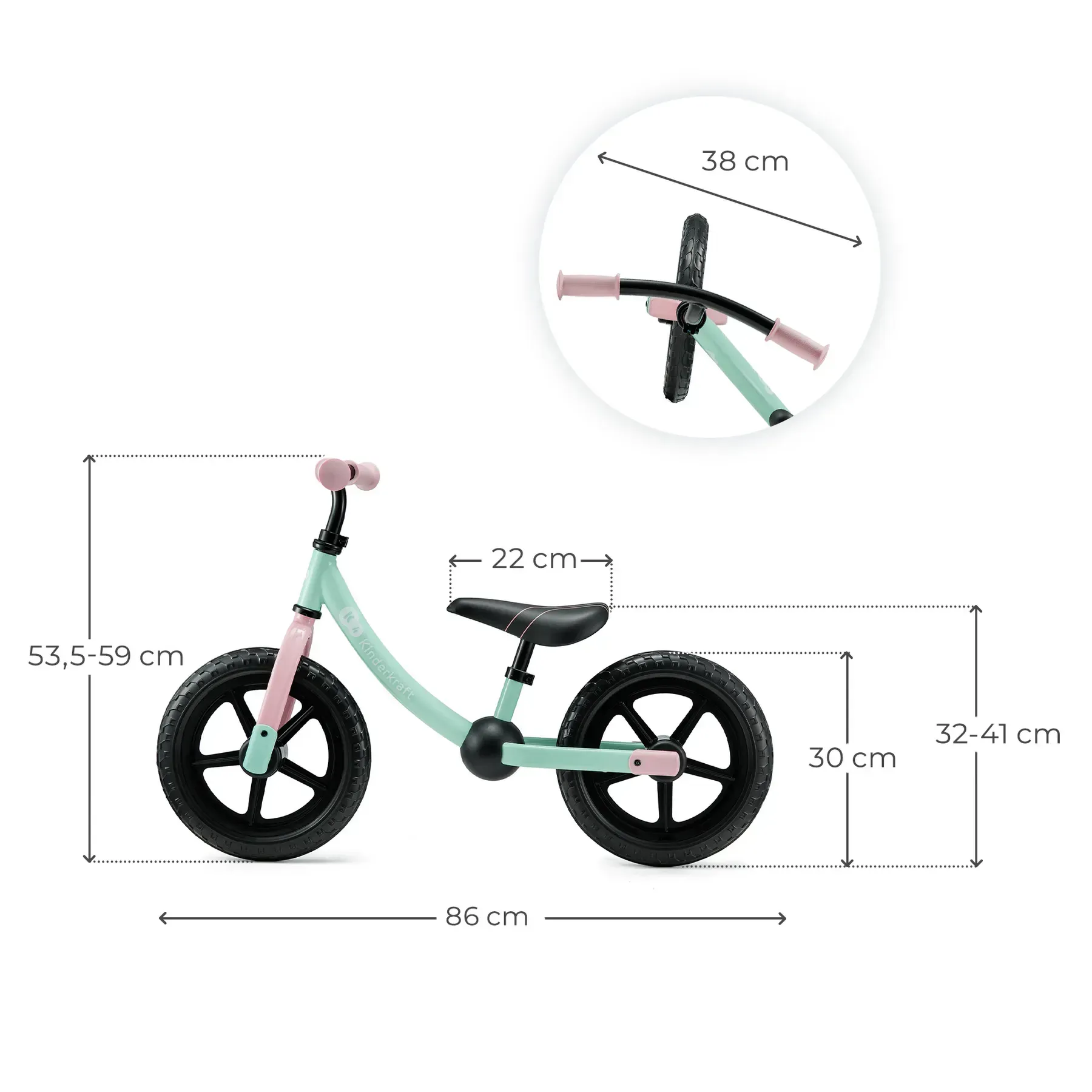 Беговел Kinderkraft 2Way Next Candy Mint