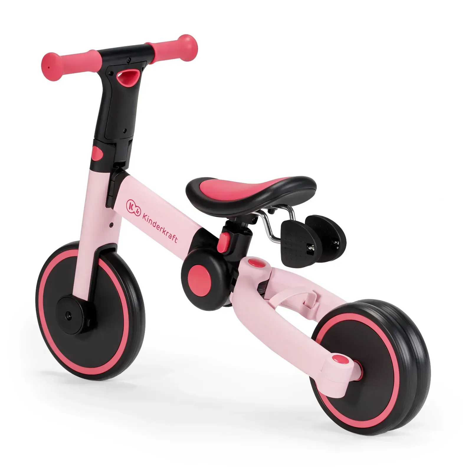 Дитячий триколісний велосипед 3 в 1 Kinderkraft 4TRIKE Candy Pink