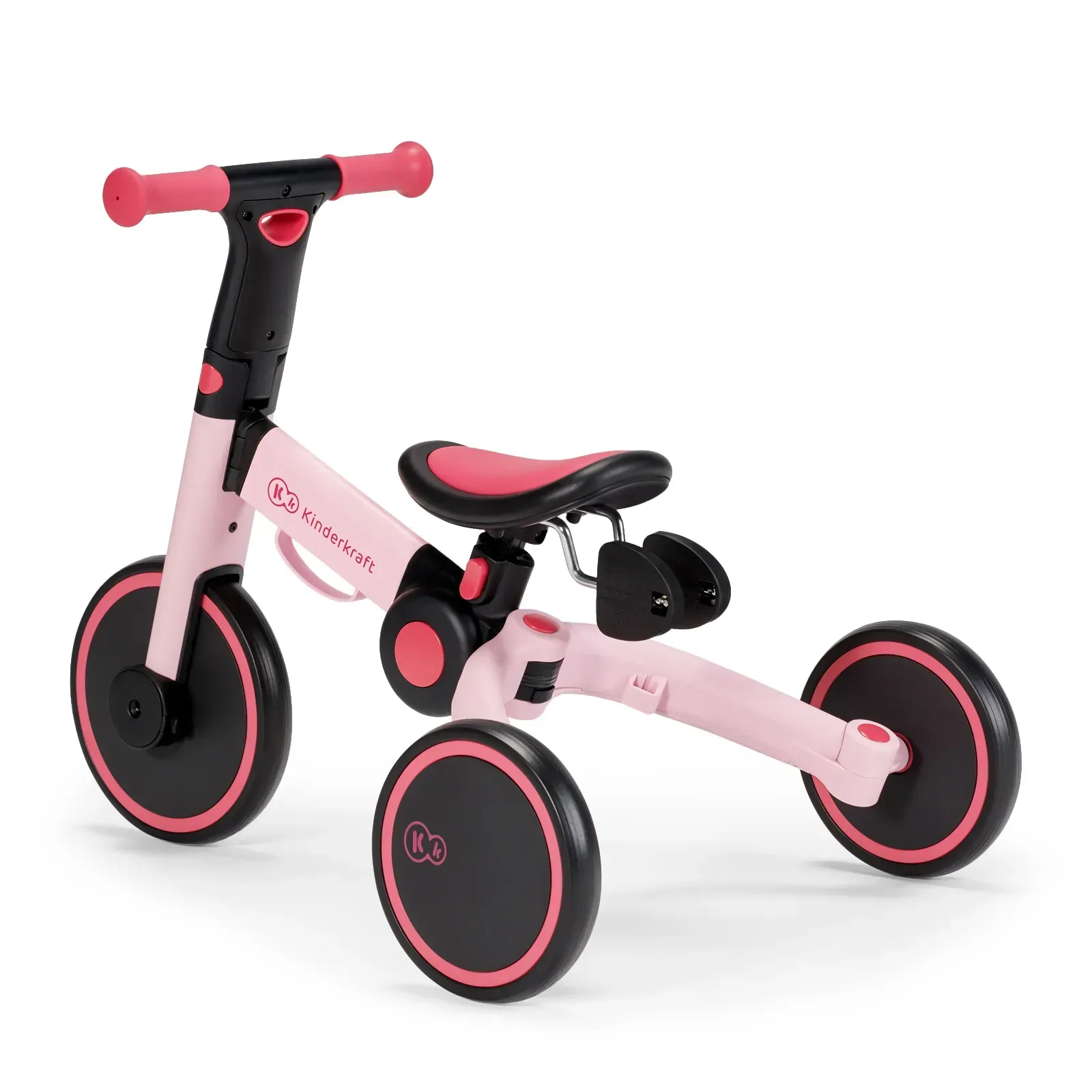 Дитячий триколісний велосипед 3 в 1 Kinderkraft 4TRIKE Candy Pink