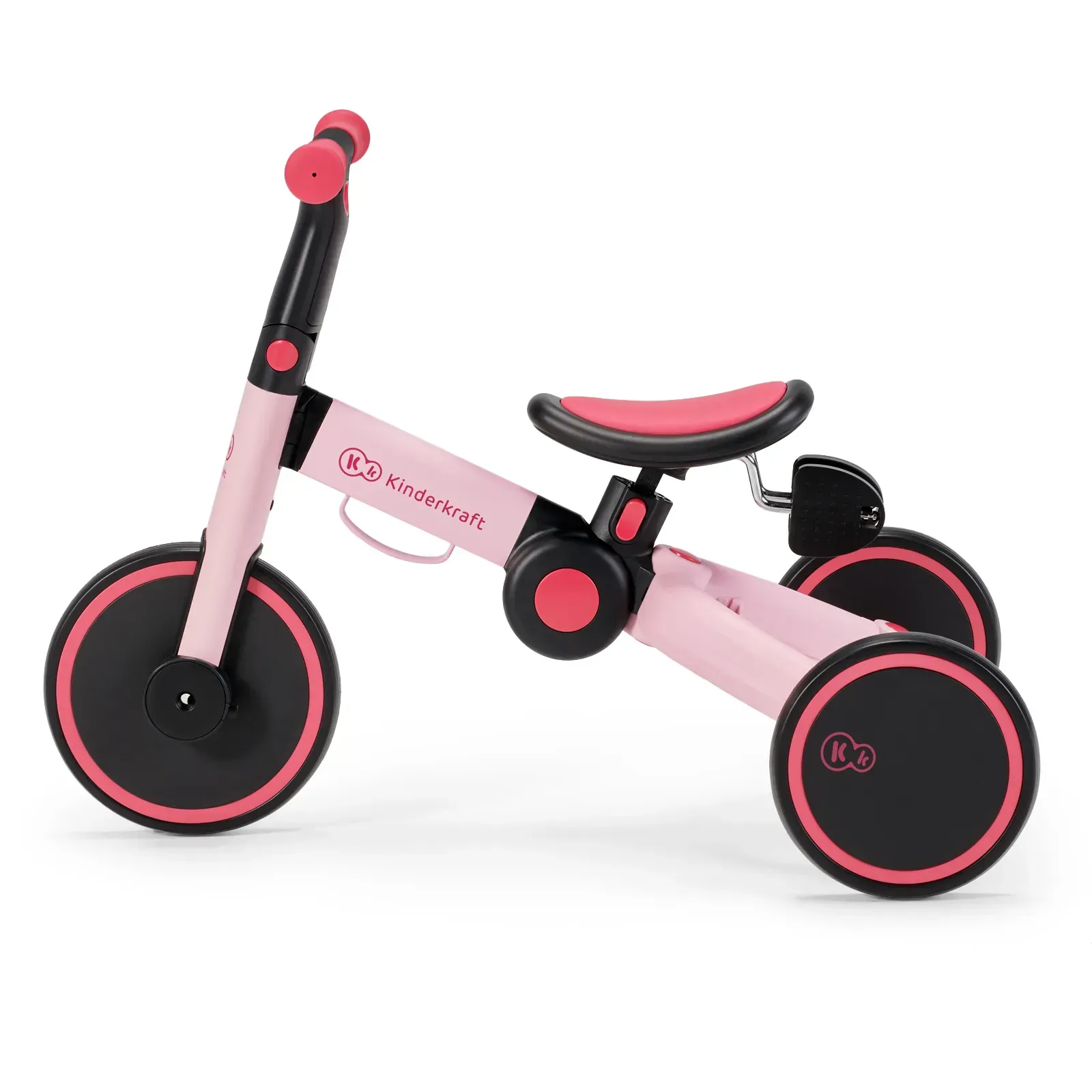 Дитячий триколісний велосипед 3 в 1 Kinderkraft 4TRIKE Candy Pink