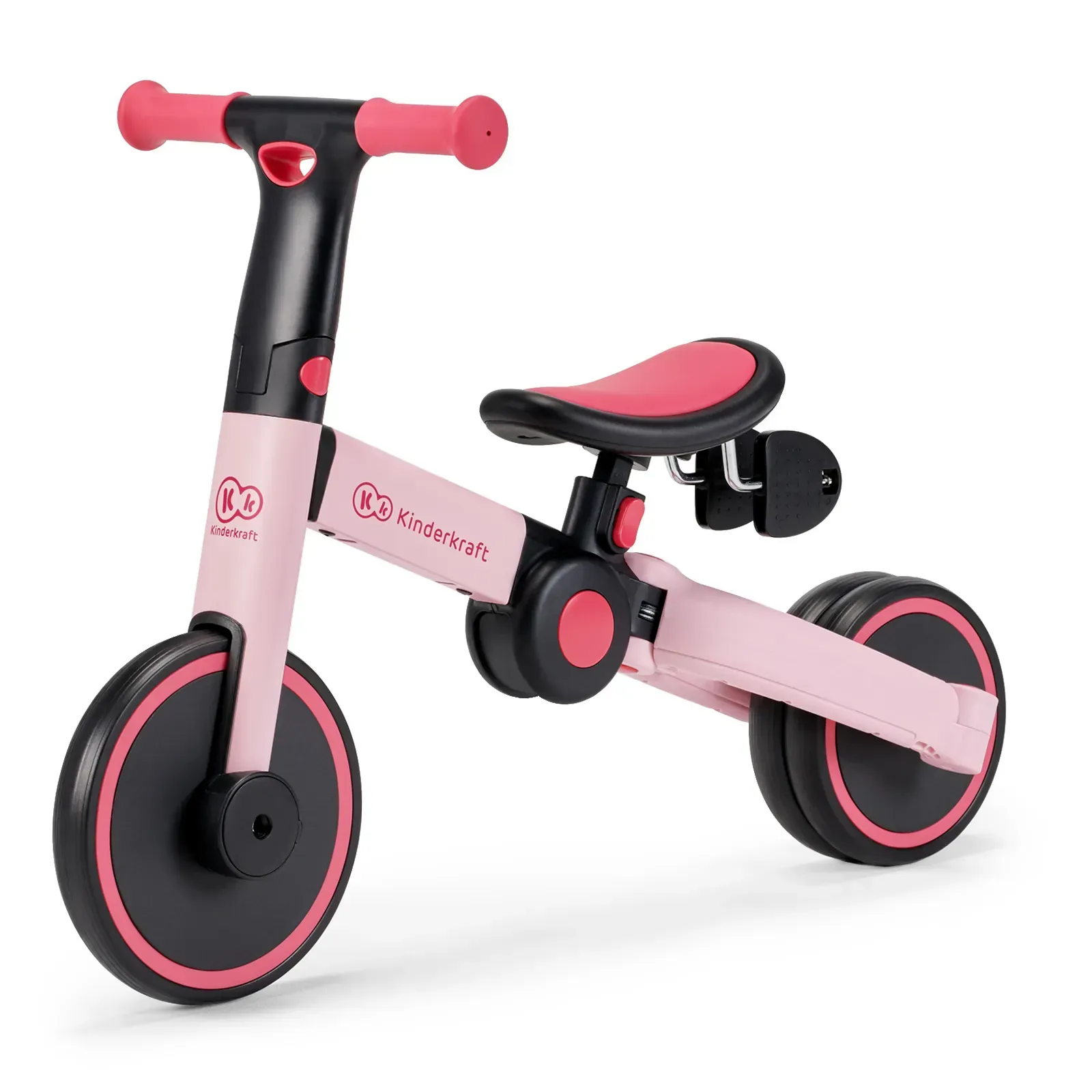 Дитячий триколісний велосипед 3 в 1 Kinderkraft 4TRIKE Candy Pink