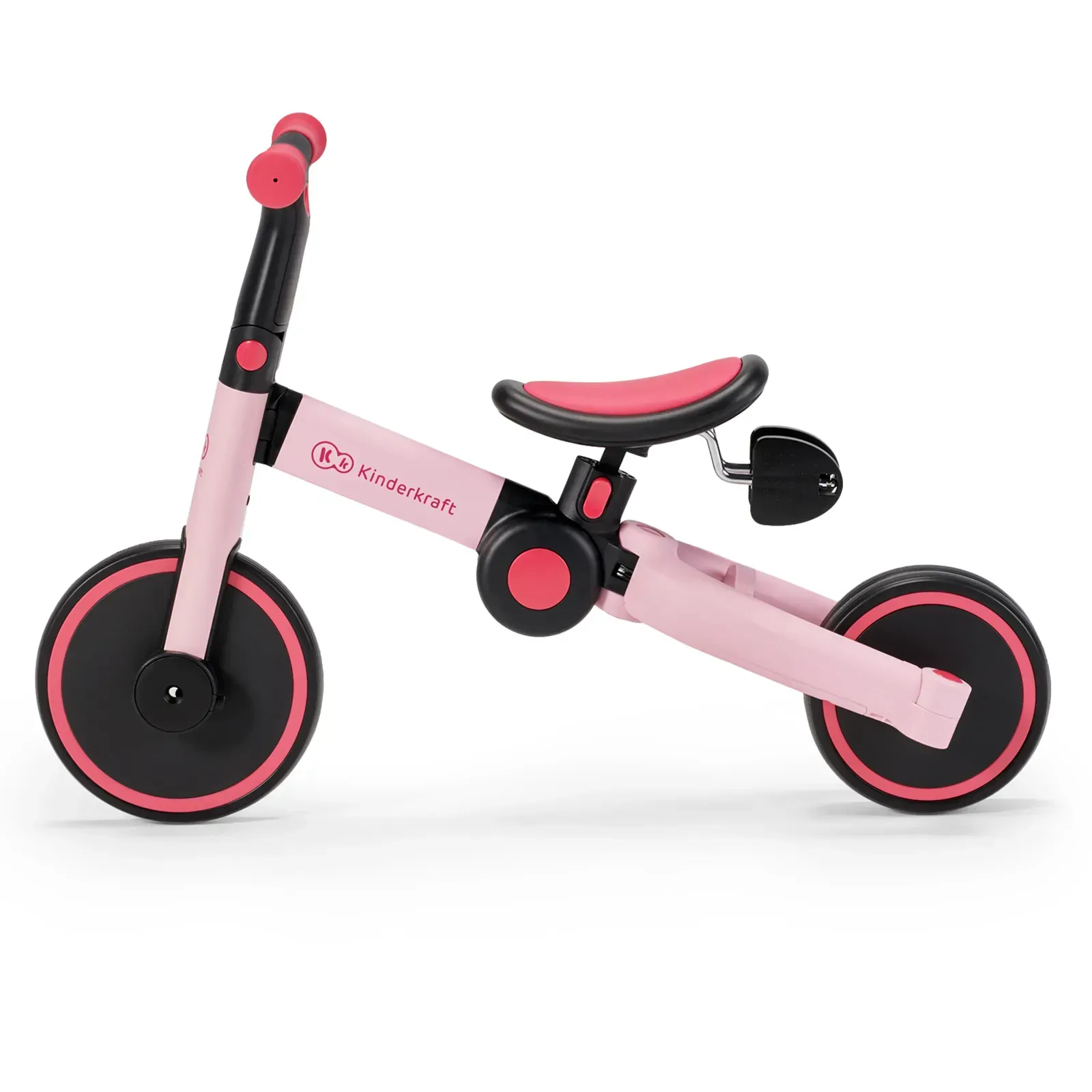 Дитячий триколісний велосипед 3 в 1 Kinderkraft 4TRIKE Candy Pink
