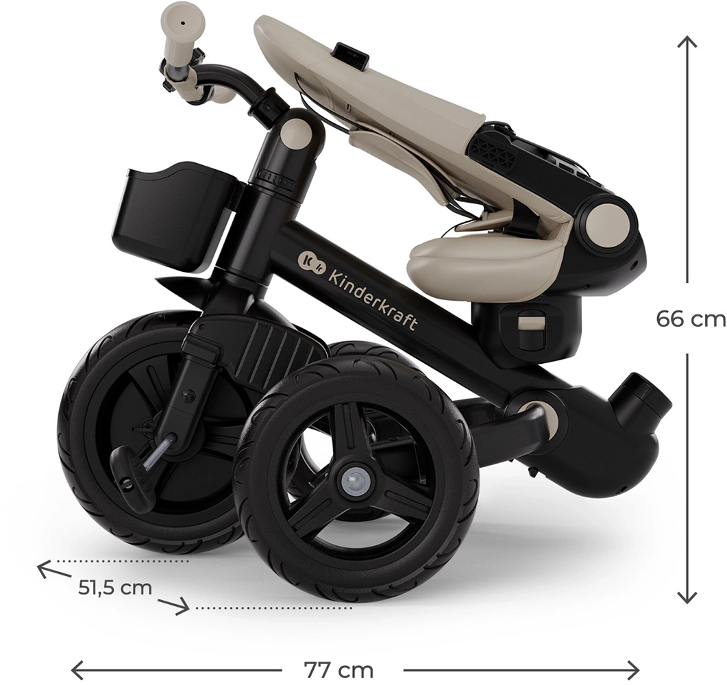 Триколісний велосипед Kinderkraft Aveo 2 Plus Beige