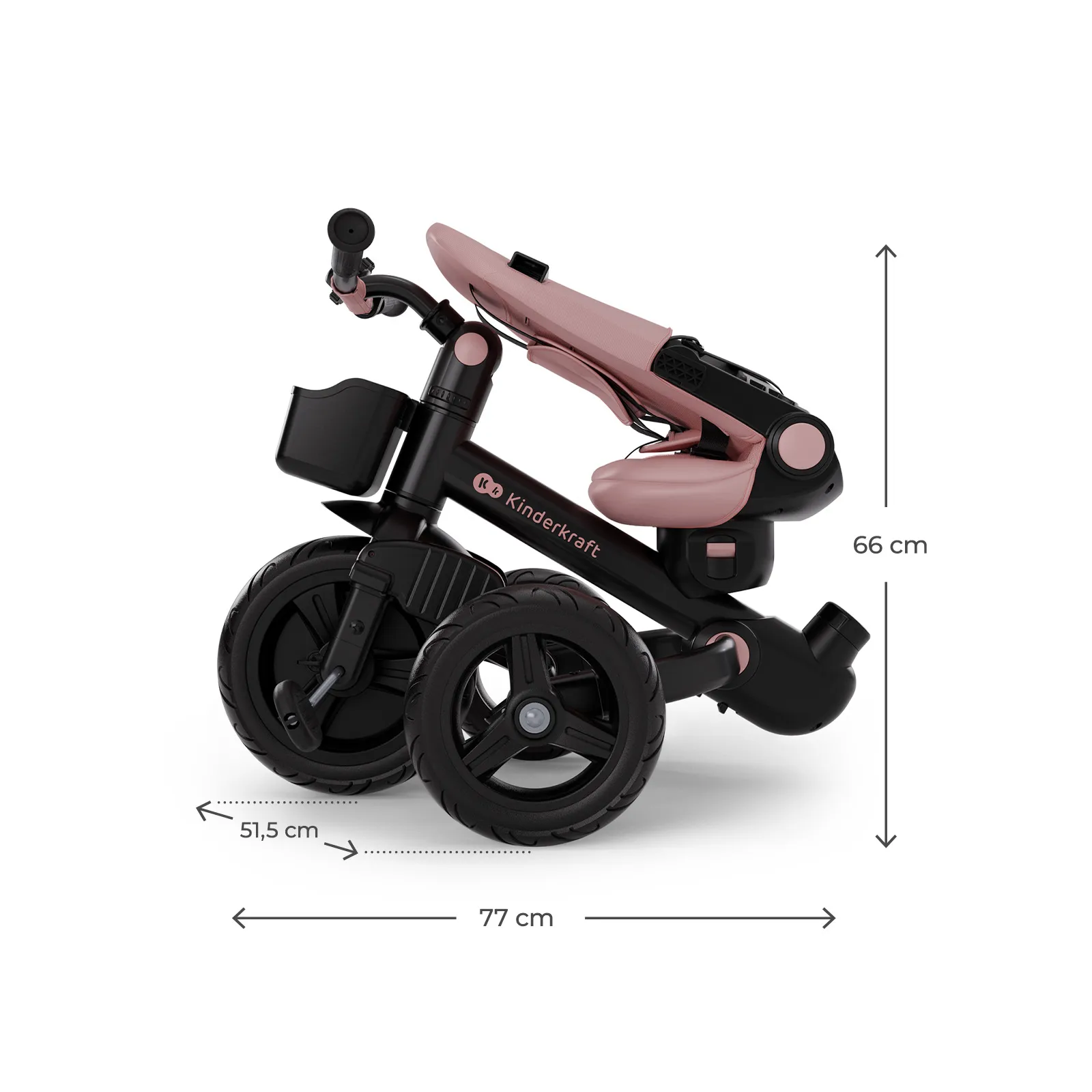 Триколісний велосипед Kinderkraft Aveo 2 Plus Pink